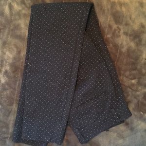 Gap skinny ankle pants (navy blue polka dot)